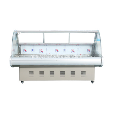 Commercial Supermarket gebruikt Meat Display Freezer Showcase